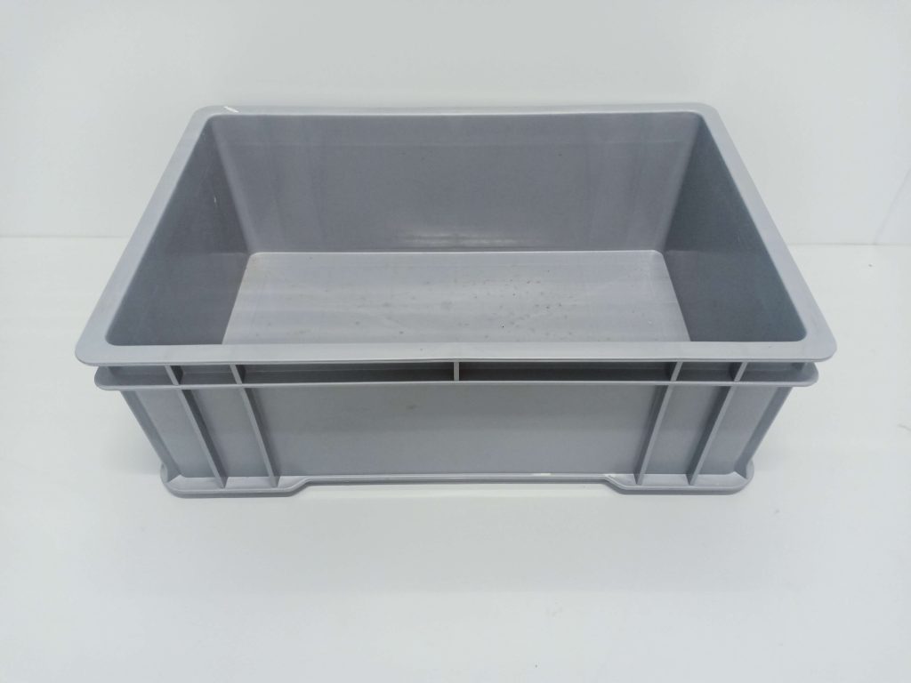 Thùng nhựa B4 màu xanh dương, nhựa PP nguyên sinh, dùng trong kho hàng và sản xuất