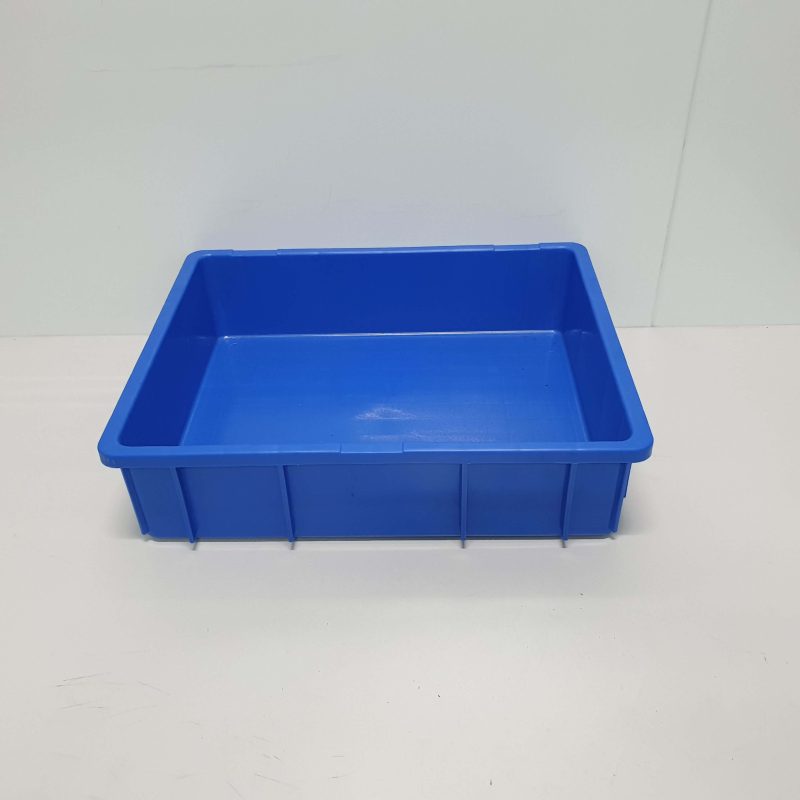 Thùng nhựa B9 màu xanh dương, nhựa PP nguyên sinh, kích thước lớn, dùng chứa hàng công nghiệp và linh kiện